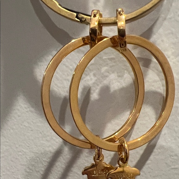 Versace Gold Medusa Hoop Earrings - Picture 5 of 12